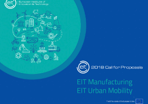 EIT opens call for urban mobility and manufacturing Innovation Communities