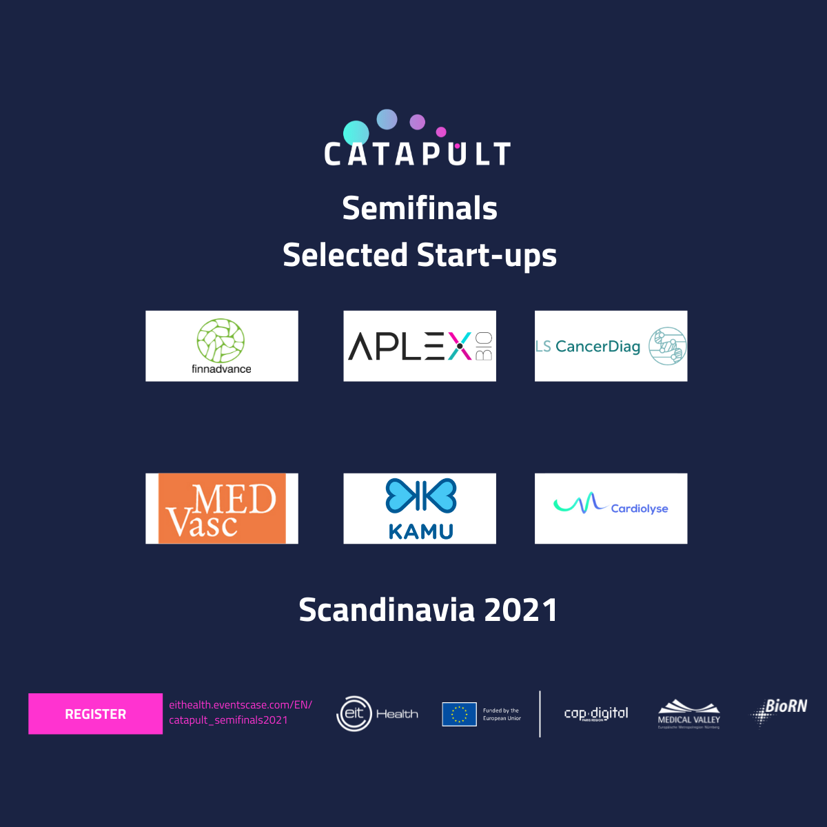 Six Scandinavian start-ups ready for EIT Health Catapult Semifinals