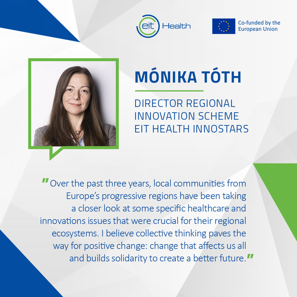 Mónika Tóth, Director of Regional Innovation Scheme, at EIT Health InnoStars 